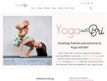 Tablet Screenshot of briyoga.com